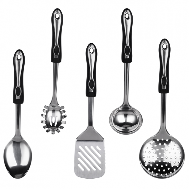 Set utensilios de cocina de acero inoxidable